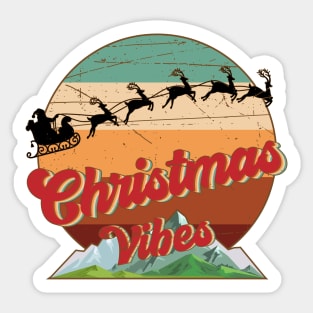 Christmas Vibes Vintage Sticker